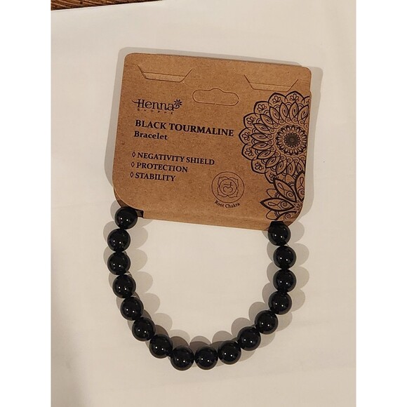 Henna Shoppe Jewelry - Brand New Henna Black Tourmaline Bracelet